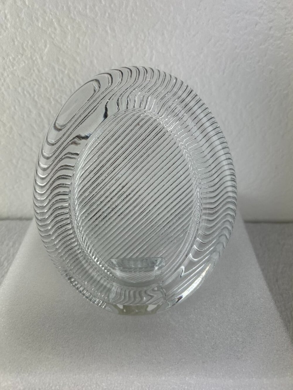 Mikasa Japan Crystal Glass Oval Picture Frame 6.25” x 5” Vintage Elegant Decor